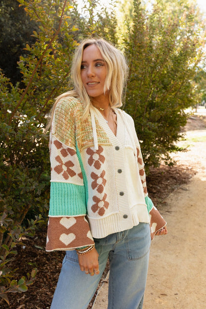 Shes A Wildflower Cardigan - Multi