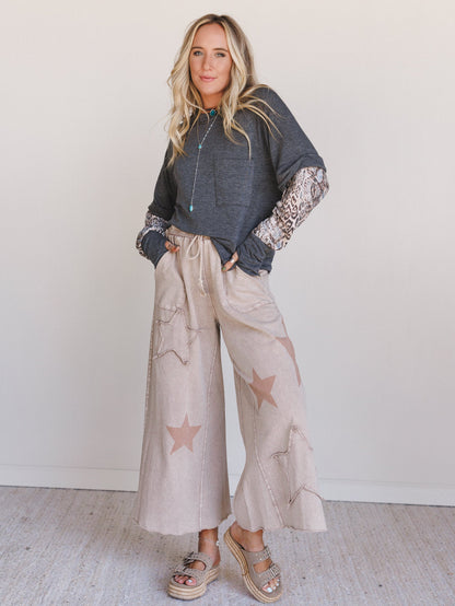 Wishful Thinking Wide Leg Pants - Latte