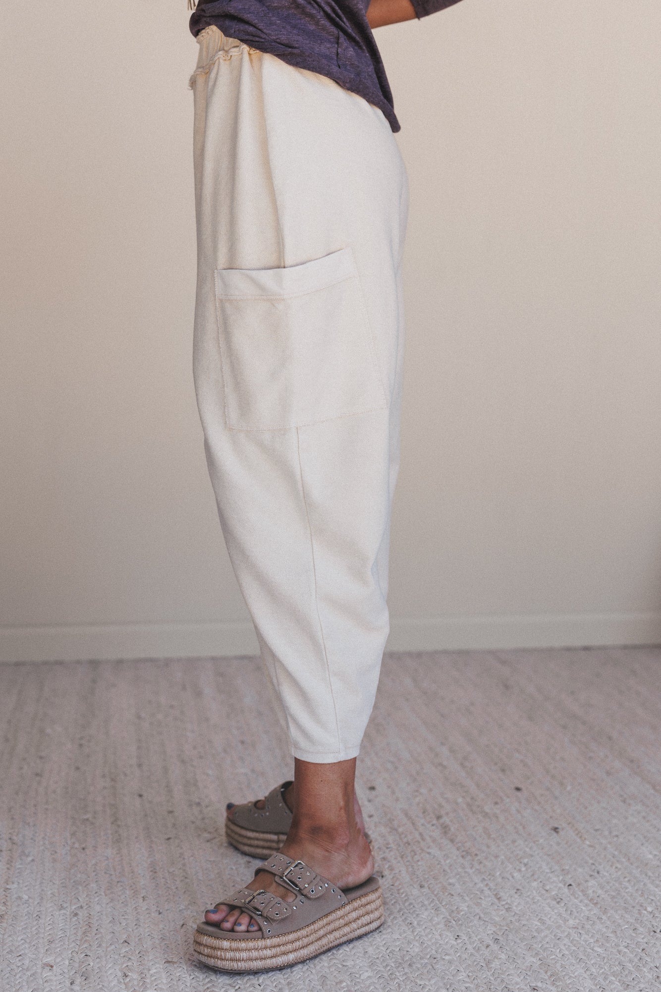 Nomad Flow Terry Knit Pants - Khaki