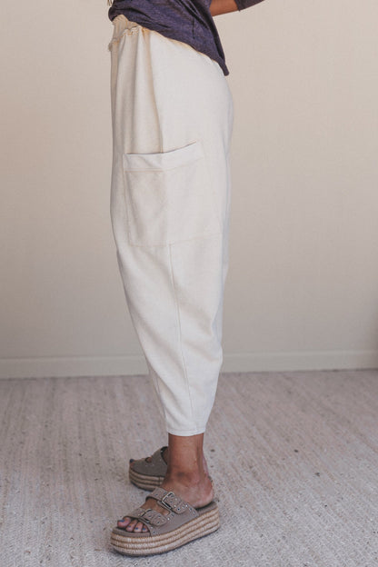 Nomad Flow Terry Knit Pants - Khaki