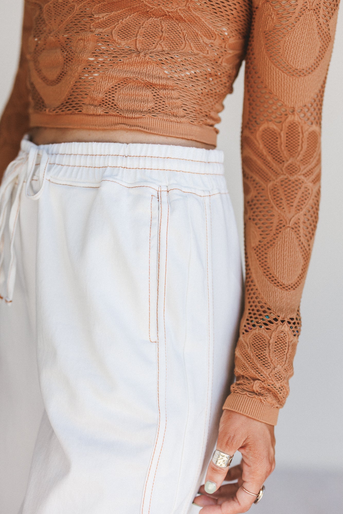 So Comfy Denim Wide Leg Pants - White