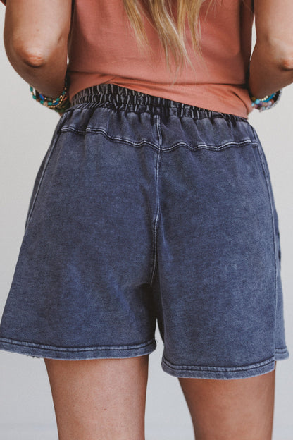 Daisy Days Patchwork Shorts - Ash