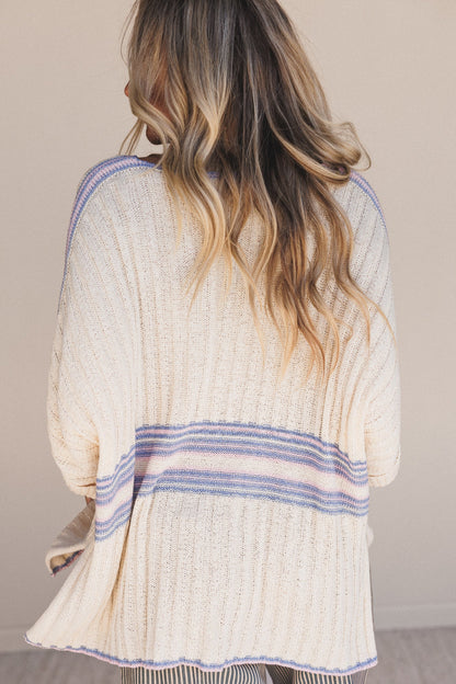 Usual Magic V Neck Top - Natural