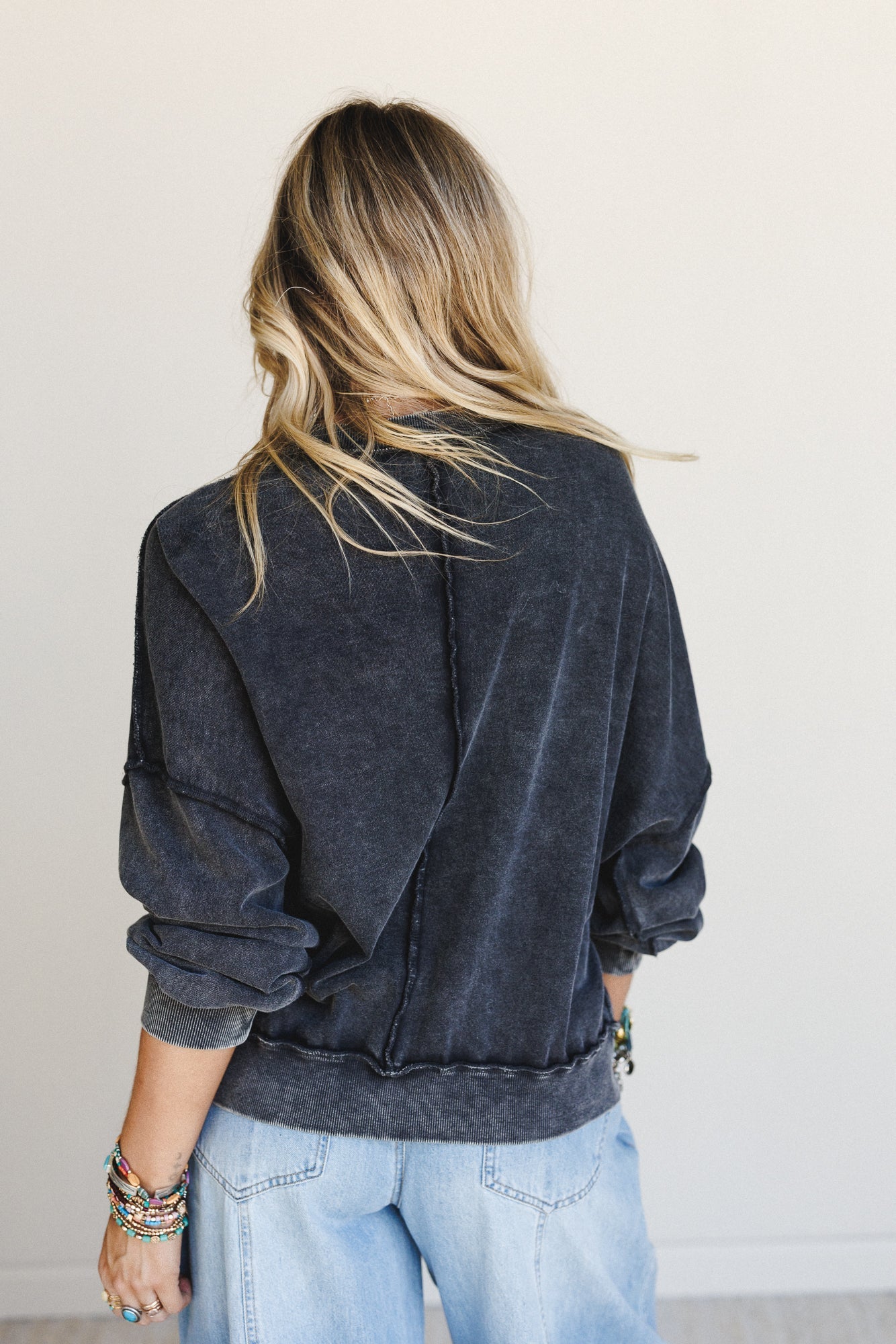 No Limits Pullover Top - Black
