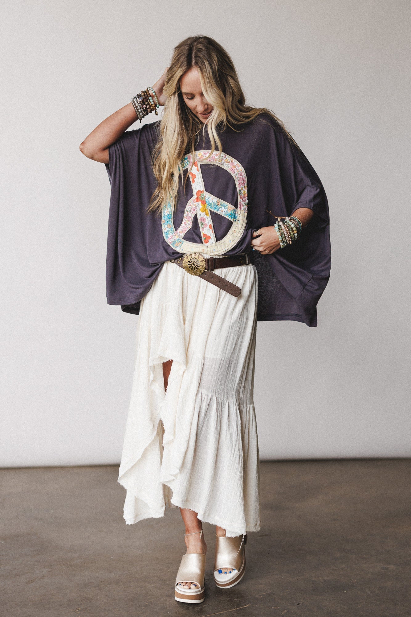 Peaceful Layers Tunic - Smoke