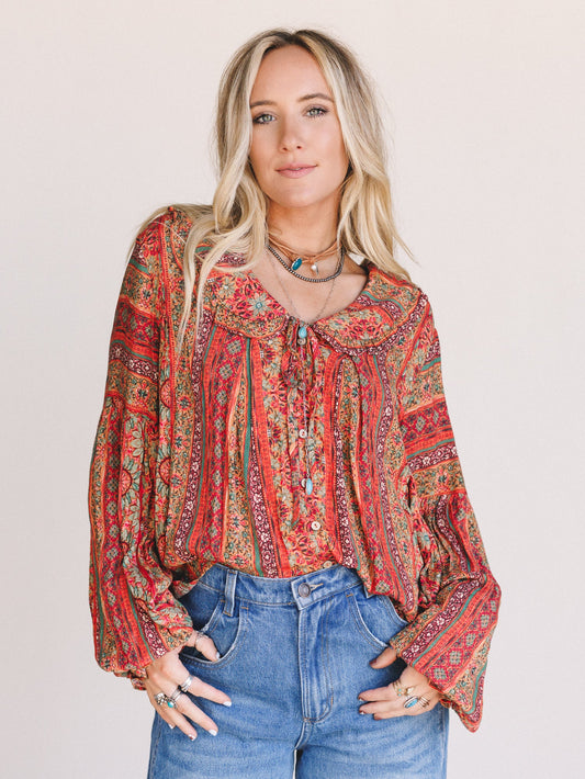 Halo Days Top - Orange