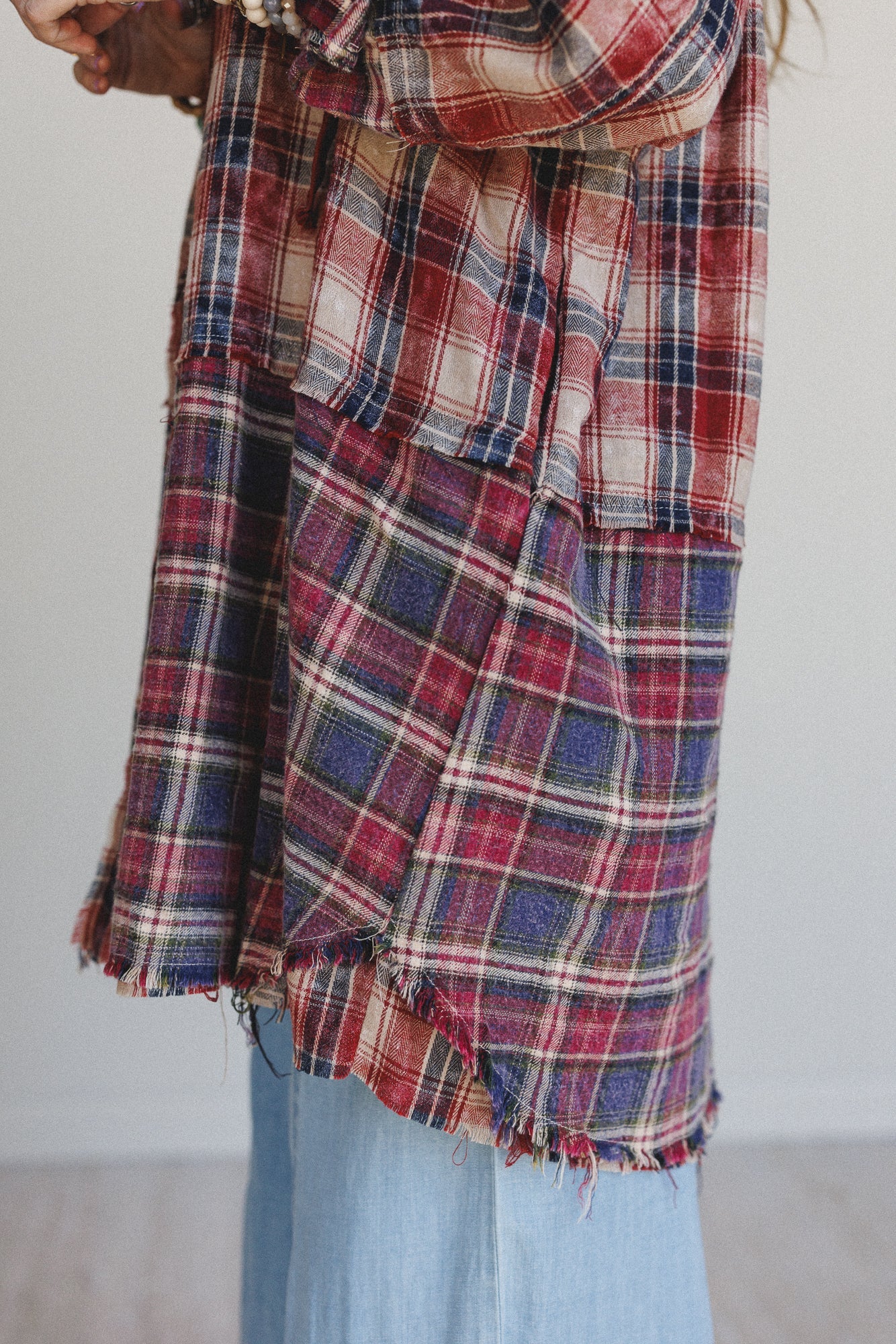 Driftwood Plaid Top - Red