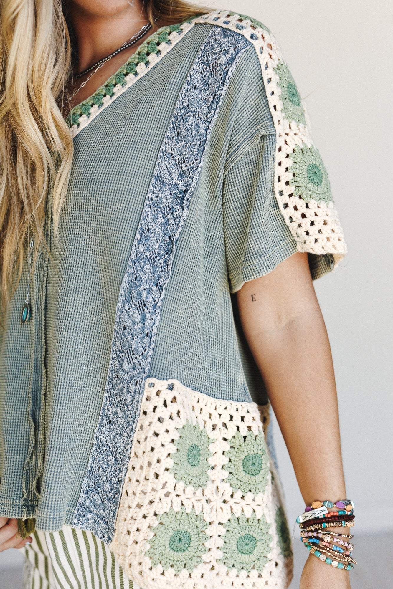 Blossom Dust Top - Blue