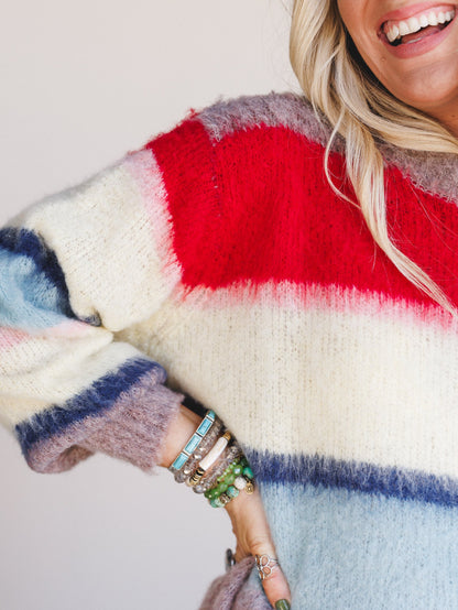 Rhythm Line Sweater - Multi