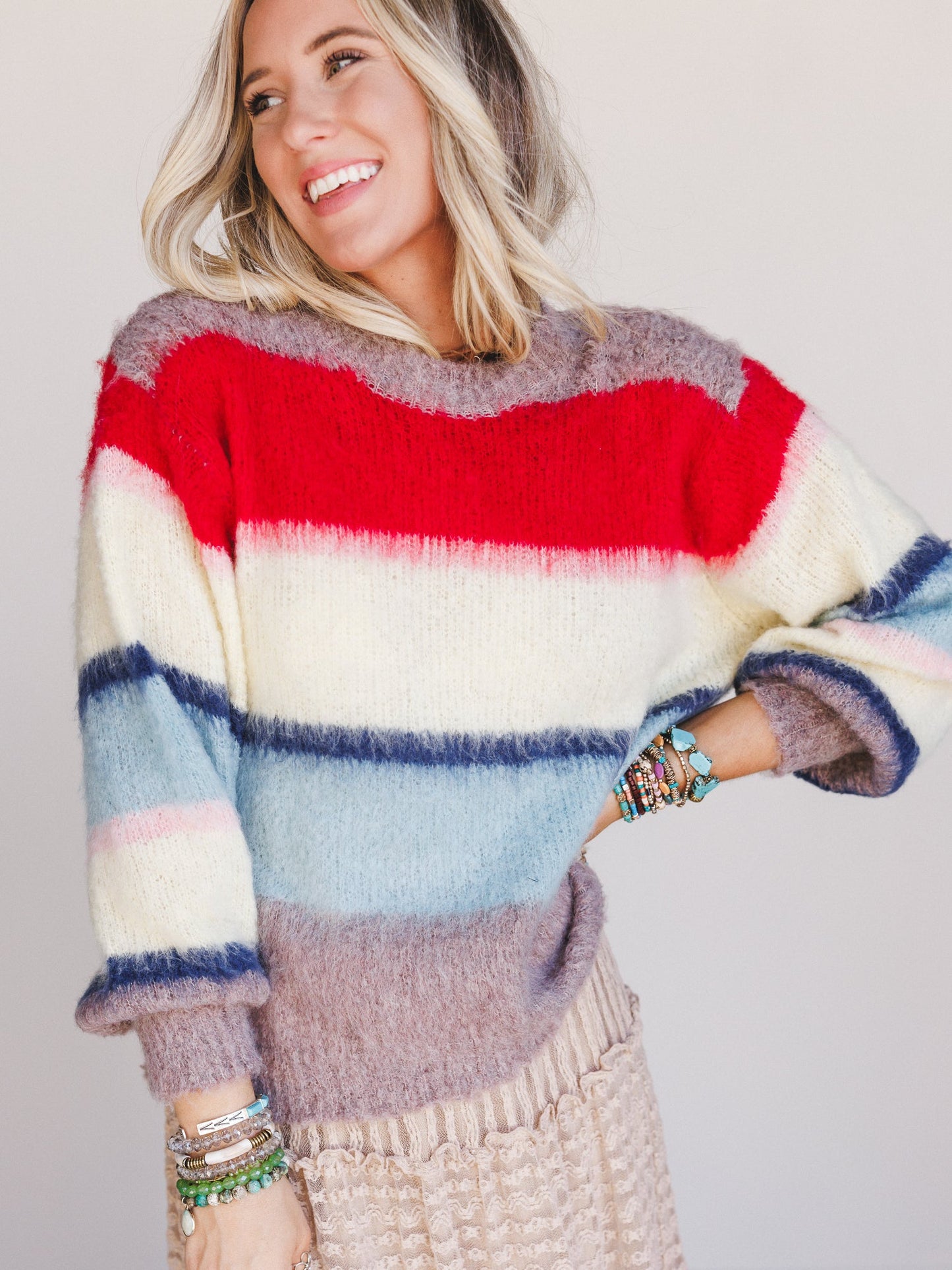 Rhythm Line Sweater - Multi