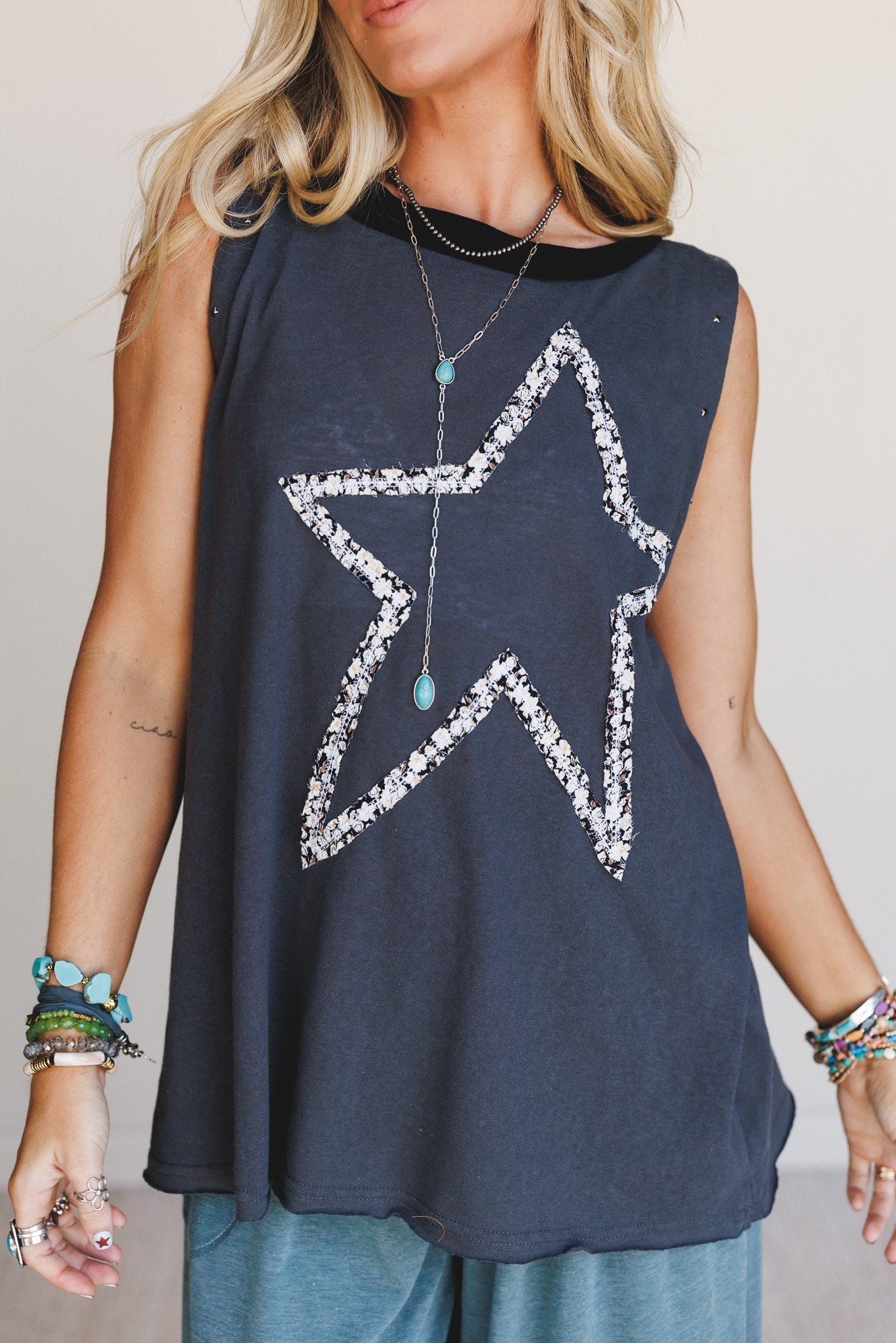 Star Gazer Tunic - Charcoal