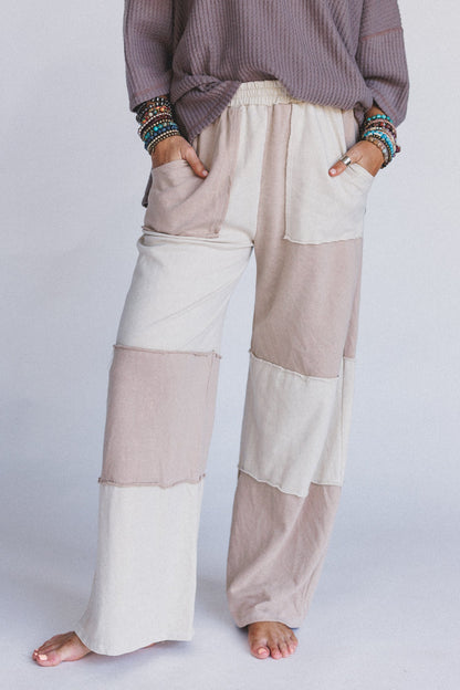 Go Your Way Wide Leg Pants - Natural