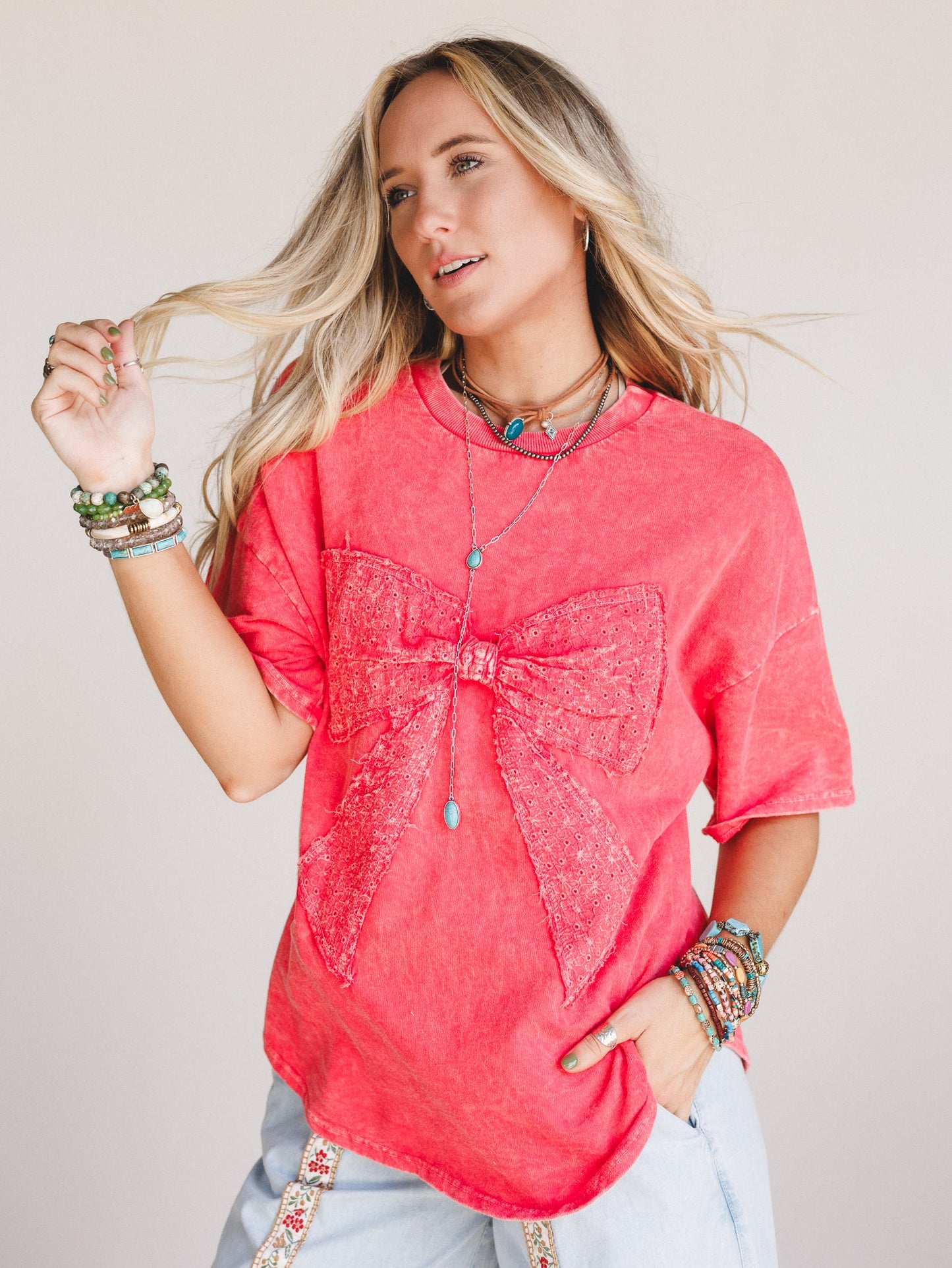 Driftwood Bow Top - Orange