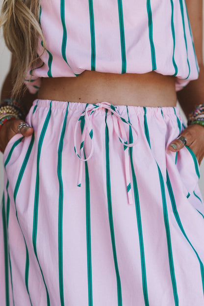 Leora Striped Set - Pink Multi