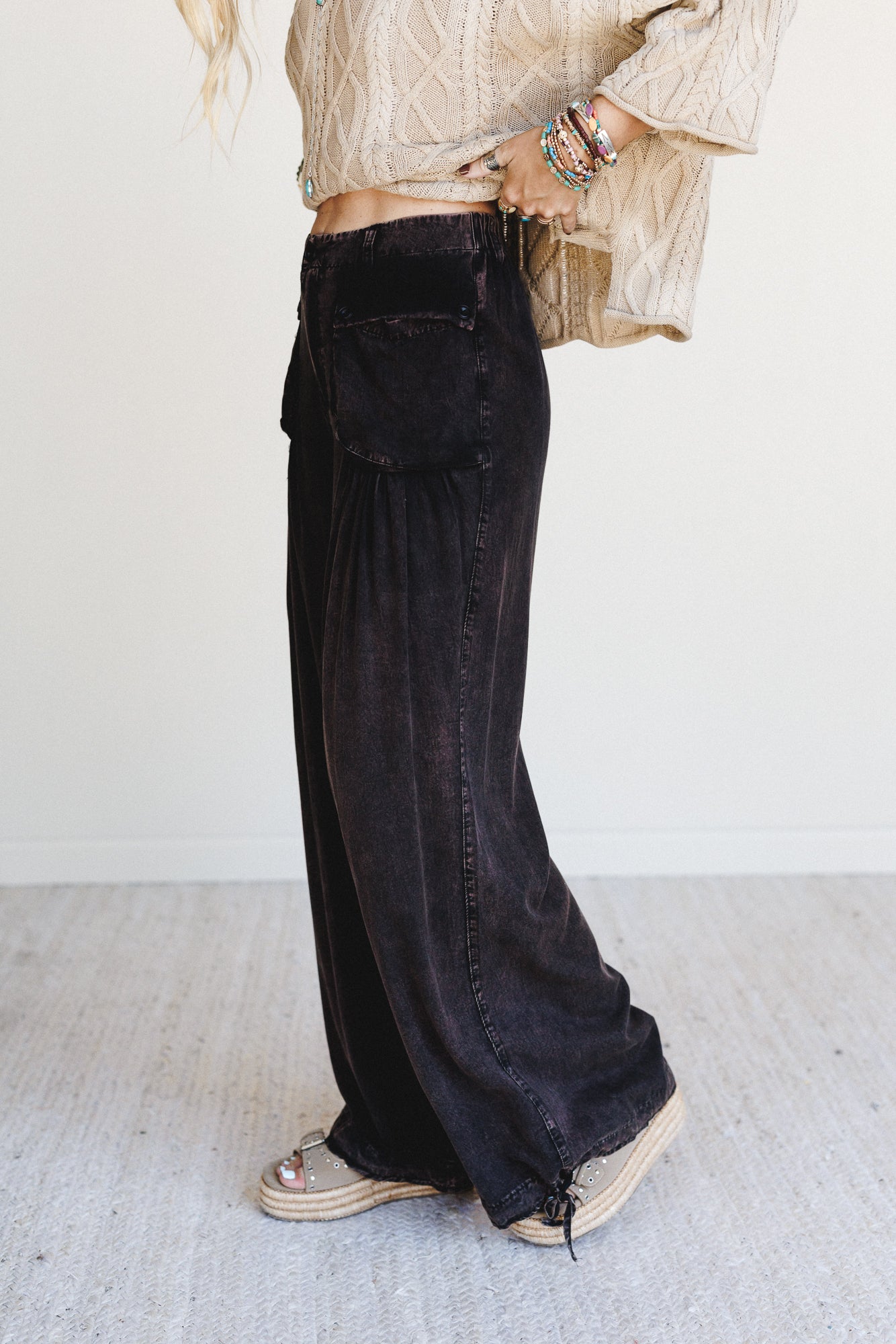 East Bay Loose Fit Cargo Jeans - Black