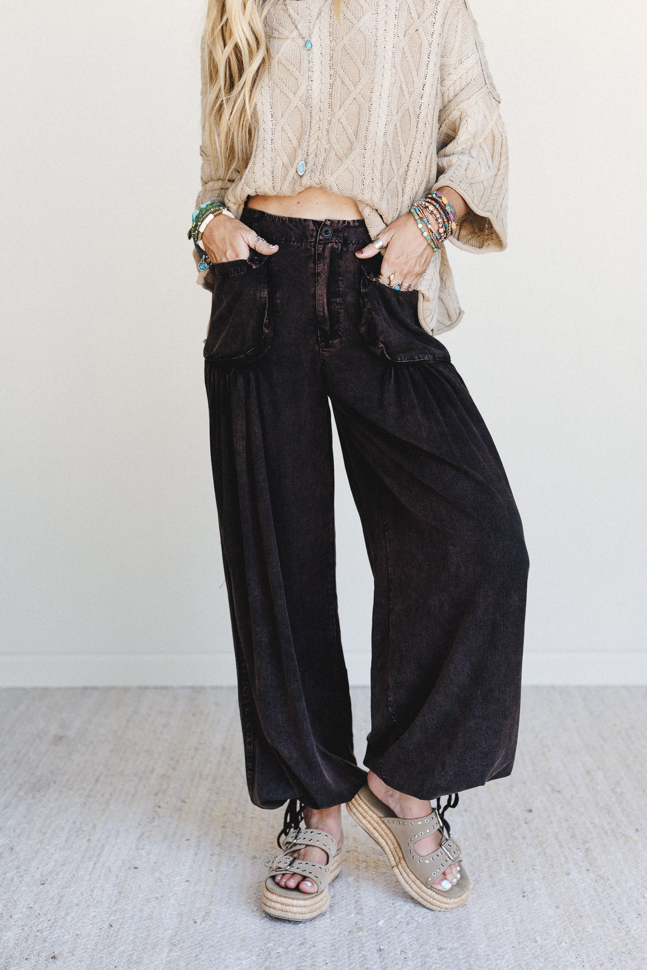 East Bay Loose Fit Cargo Jeans - Black