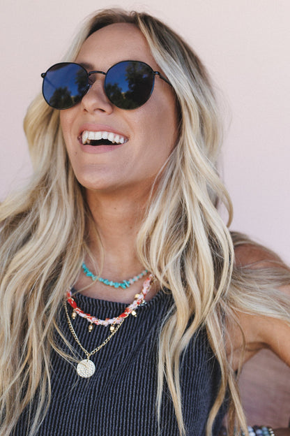 Check In Round Sunglasses - Black
