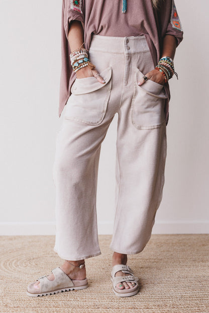 Nothing Less Barrel Pants - Sand