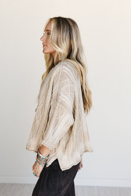 Francis Sweater Top - Camel