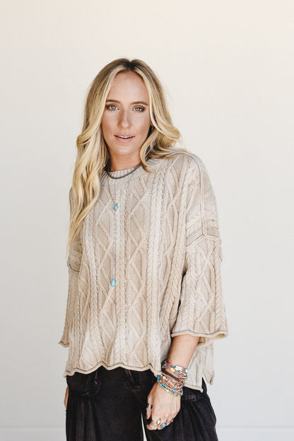 Francis Sweater Top - Camel