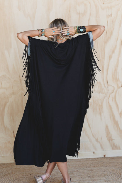 The Nest Showstopper Duster Kimono - Black