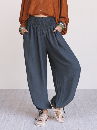 The Nest Oceana Cinched Pants - Grey Olive