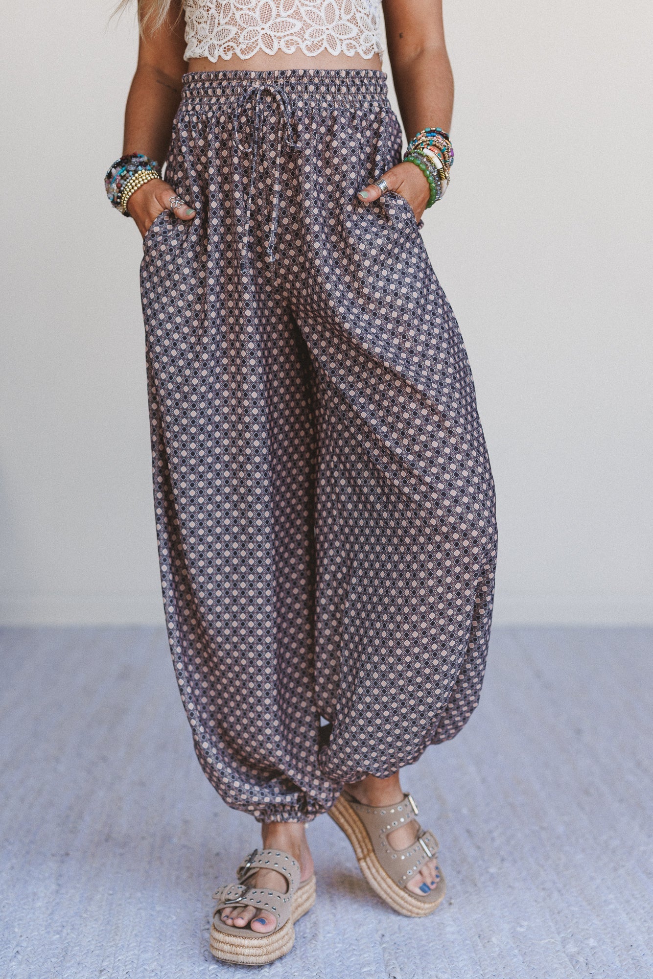 The Nest Mystic Mirage Printed Joggers - Black