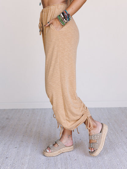 The Nest Solie Cinched Pants - Mustard