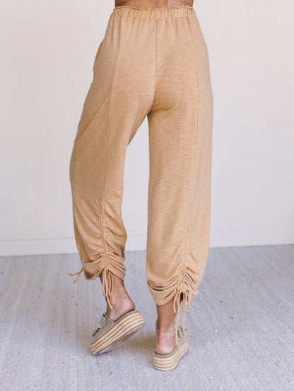 The Nest Solie Cinched Pants - Mustard