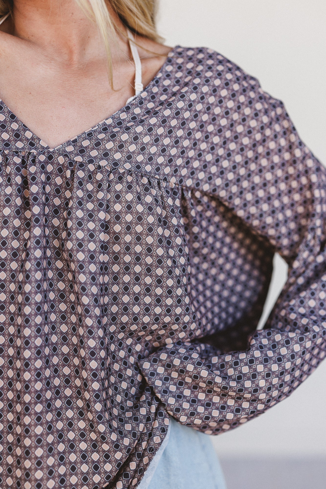 The Nest Kendrix Printed Top - Black