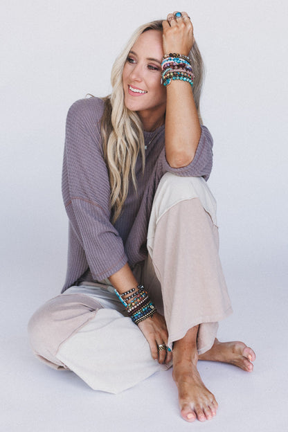 Go Your Way Wide Leg Pants - Natural