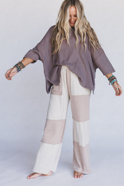 Go Your Way Wide Leg Pants - Natural