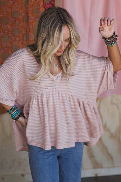 The Nest Lush Drift Top - Dusty Rose