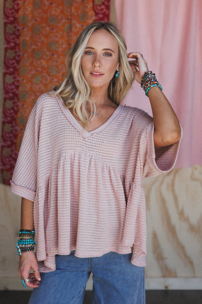 The Nest Lush Drift Top - Dusty Rose