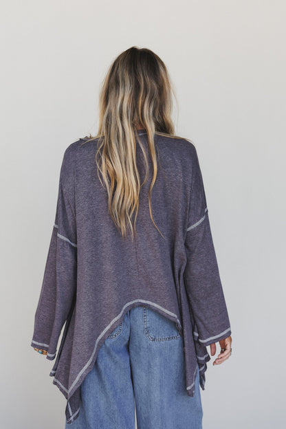 The Nest Soft Intentions Top - Charcoal