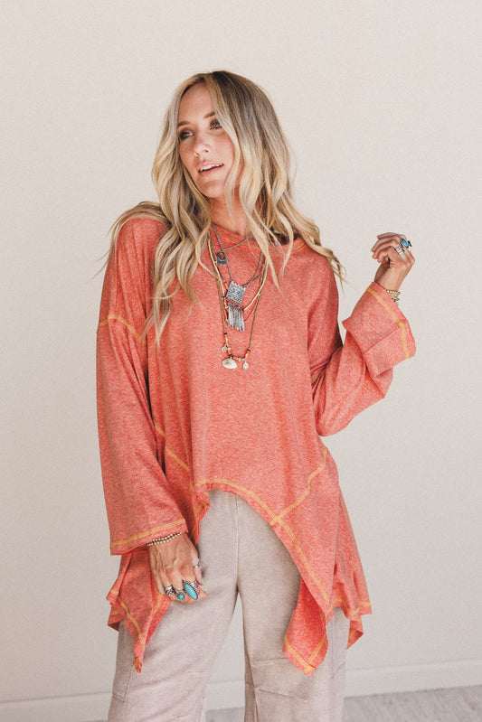 The Nest Soft Intentions Top - Rust