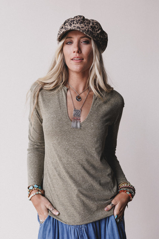 The Nest Love Bound Top - Olive