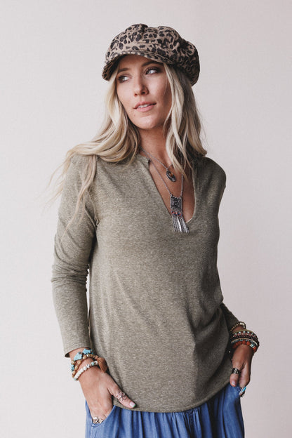 The Nest Love Bound Top - Olive