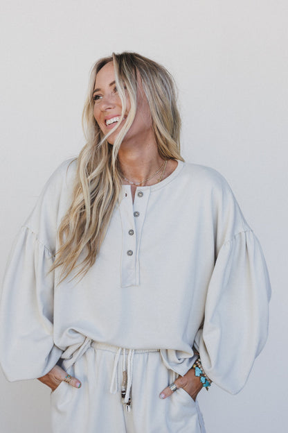 The Nest Laid Back Love Top - Beige