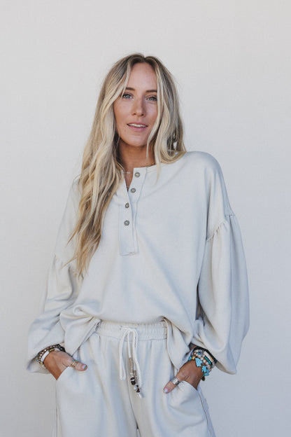 The Nest Laid Back Love Top - Beige