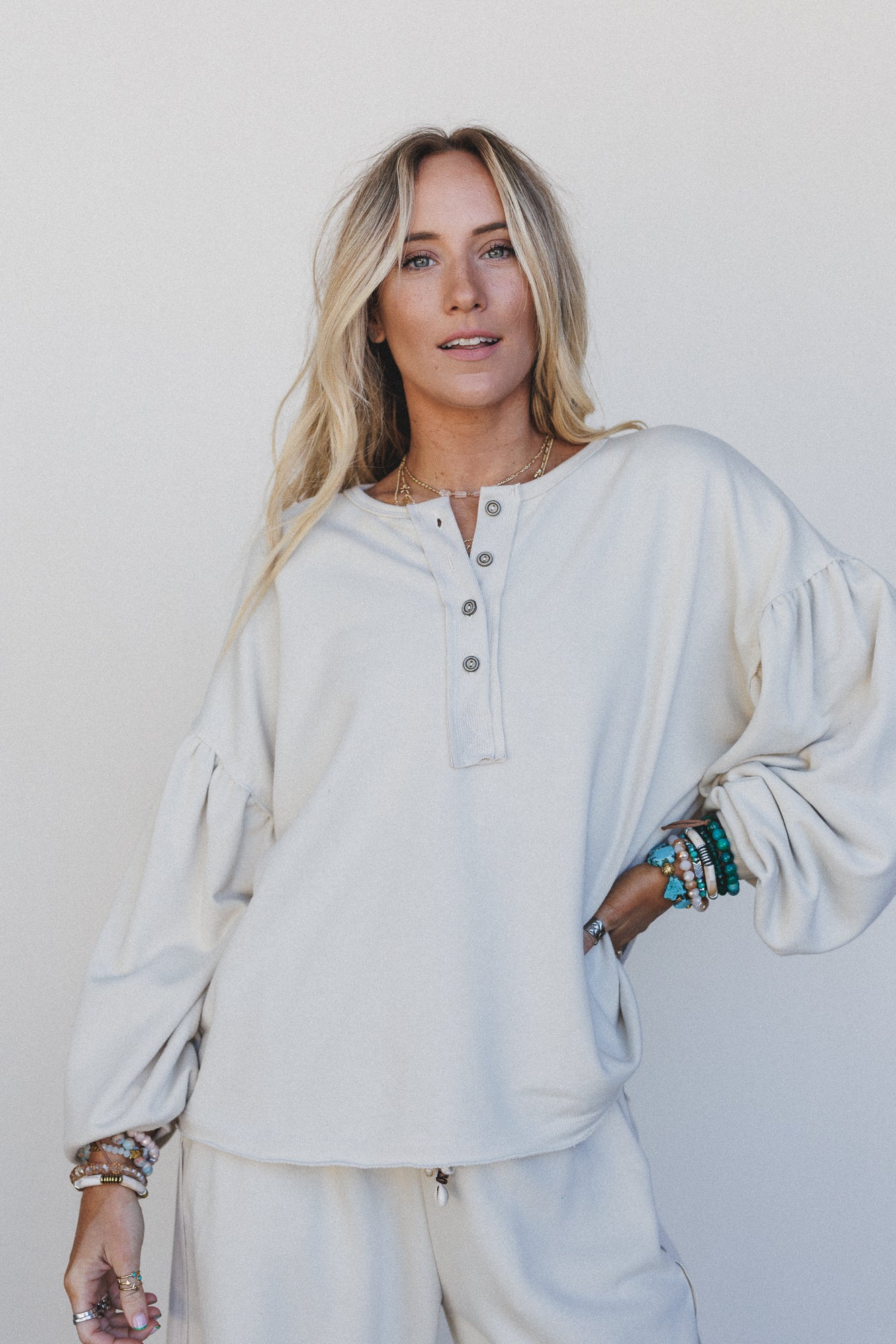 The Nest Laid Back Love Top - Beige