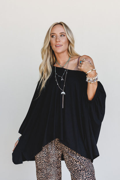 The Nest Ever Easy Top - Black