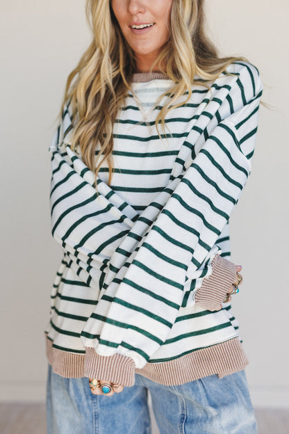 The Nest Coastal Dreaming Top - Green Acorn