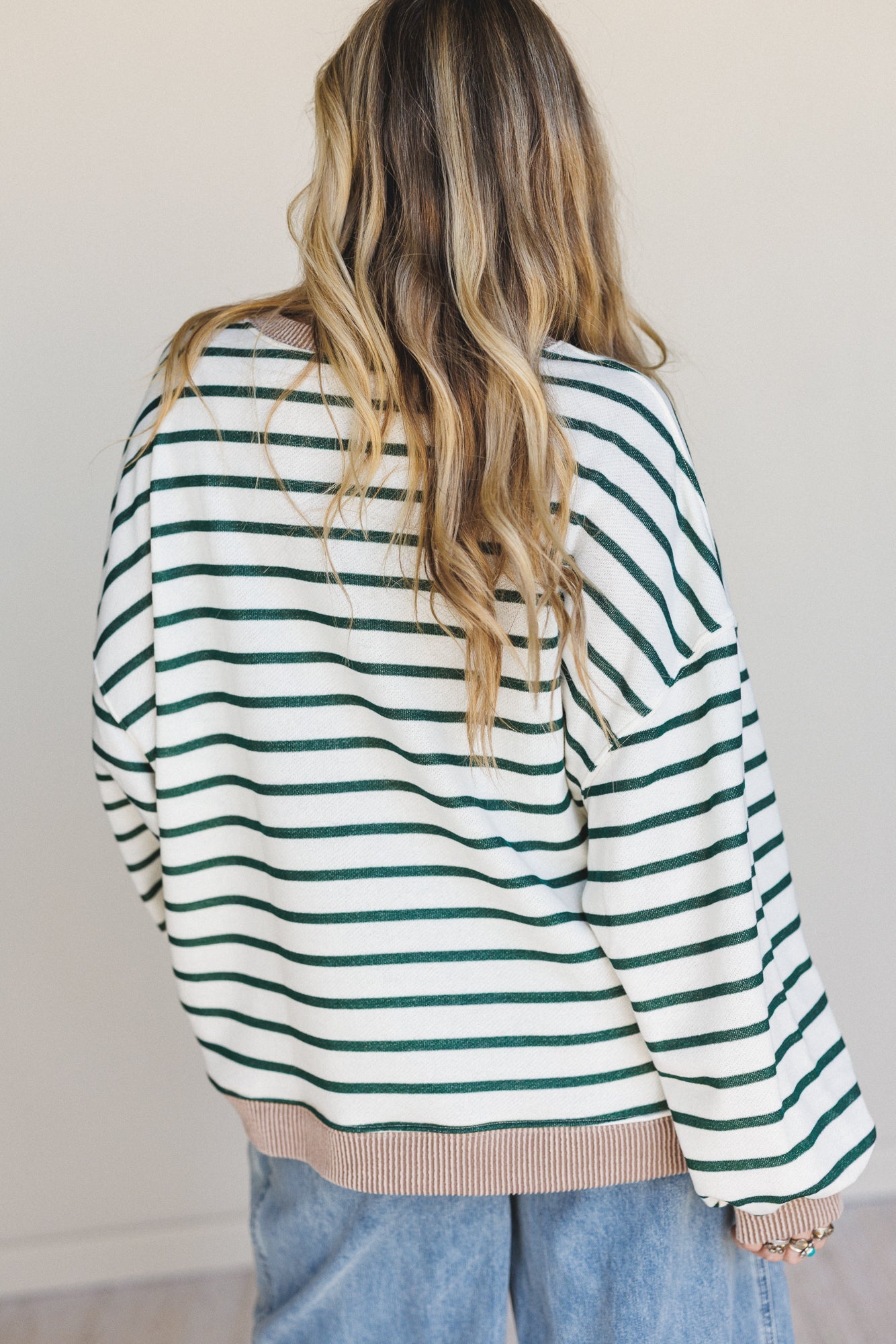 The Nest Coastal Dreaming Top - Green Acorn