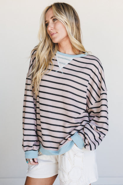 The Nest Coastal Dreaming Top - Mocha Sky