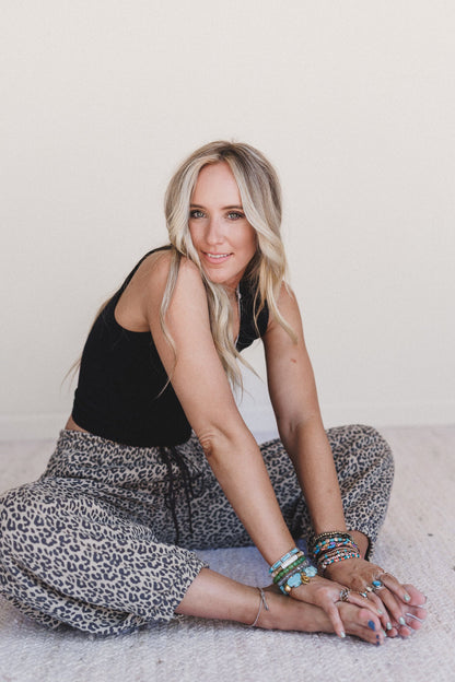 Wildcat Leopard Pants - Black