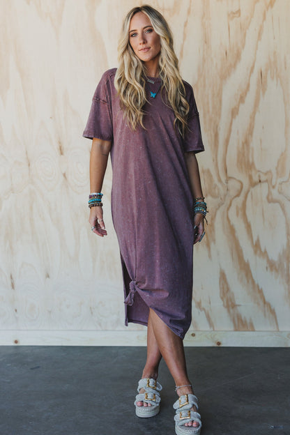 Earth Ease Tee Dress - Chocolate