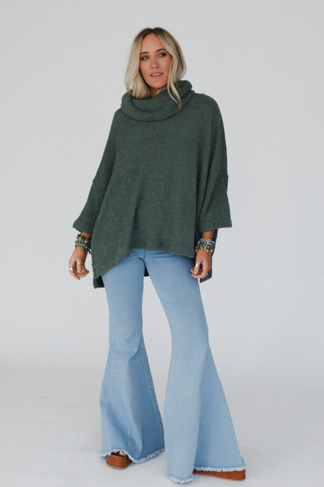 The Nest Hartlie Sweater Top - Basil
