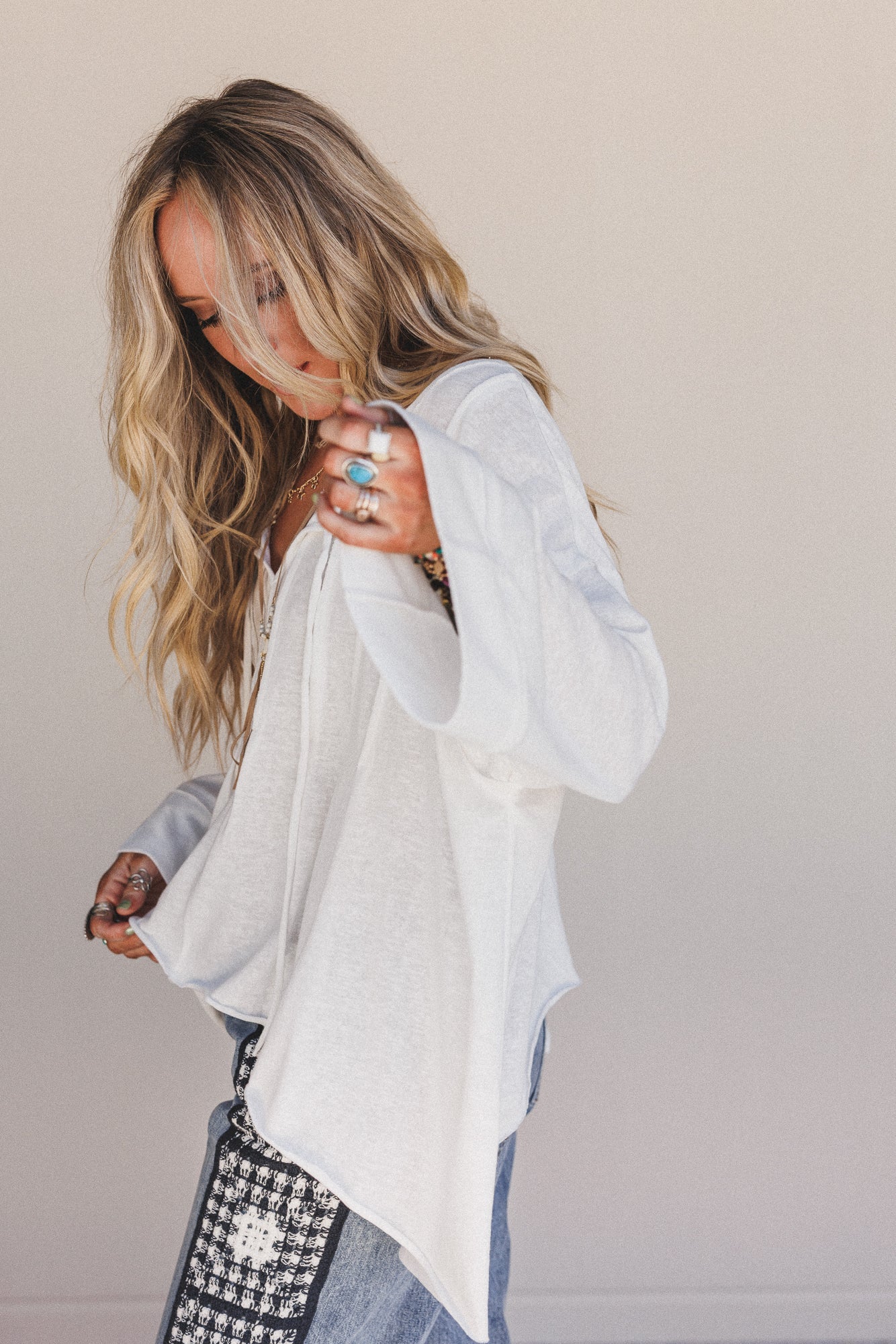 The Nest Isla Drift Top - Ivory