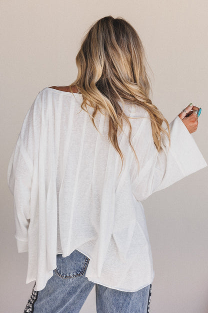 The Nest Isla Drift Top - Ivory